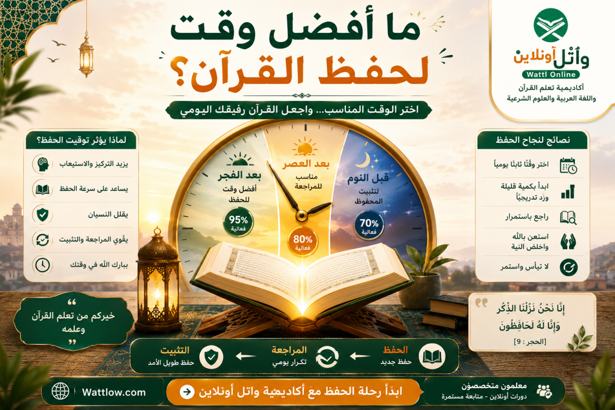 ما أفضل وقت لحفظ القرآن؟